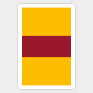 Motherwell Hooped Amber & Claret 1928 Sticker